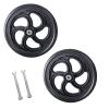 121.75, 12 Inch Rear Wheel, Manual Wheelchair Replacement Accessories, Non-Pneumatic Solid Tires, Bearing 12mm(1/2inch), 1 Pair view 1