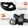 121.75, 12 Inch Rear Wheel, Manual Wheelchair Replacement Accessories, Non-Pneumatic Solid Tires, Bearing 12mm(1/2inch), 1 Pair view 4