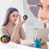 VHPVHP Contact Lenses Case Kit, Rose Flower Rainbow Contact Lens Case with Mirror,Portable Contact Box Travel Kit with Tweezers Remover for Outdoor And Office Daily Use view 4