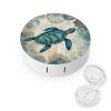 VHPVHP Contact Lenses Case Kit, Sea Turtle Contact Lens Case with Mirror,Portable Contact Box Travel Kit with Tweezers Remover for Outdoor And Office Daily Use view 1