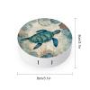 VHPVHP Contact Lenses Case Kit, Sea Turtle Contact Lens Case with Mirror,Portable Contact Box Travel Kit with Tweezers Remover for Outdoor And Office Daily Use view 2
