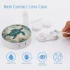 VHPVHP Contact Lenses Case Kit, Sea Turtle Contact Lens Case with Mirror,Portable Contact Box Travel Kit with Tweezers Remover for Outdoor And Office Daily Use view 3
