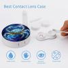 VHPVHP Contact Lenses Case Kit, Starry Sky Cancer Zodiac Sign Contact Lens Case with Mirror,Portable Contact Box Travel Kit with Tweezers Remover for Outdoor And Office Daily Use view 3