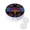 VHPVHP Contact Lenses Case Kit, Dragonfly Floral Psychedelic Contact Lens Case with Mirror,Portable Contact Box Travel Kit with Tweezers Remover for Outdoor And Office Daily Use view 1