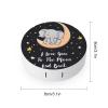 VHPVHP Contact Lenses Case Kit, Elephant I Love You to The Moon And Back Contact Lens Case with Mirror,Portable Contact Box Travel Kit with Tweezers Remover for Outdoor And Office Daily Use view 2