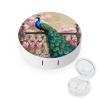 VHPVHP Contact Lenses Case Kit, Peacock Contact Lens Case with Mirror,Portable Contact Box Travel Kit with Tweezers Remover for Outdoor And Office Daily Use view 1