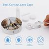 VHPVHP Contact Lenses Case Kit, Paris Eiffel Tower Contact Lens Case with Mirror,Portable Contact Box Travel Kit with Tweezers Remover for Outdoor And Office Daily Use view 3