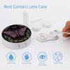 VHPVHP Contact Lenses Case Kit, Butterfly Aesthetic Moon Contact Lens Case with Mirror,Portable Contact Box Travel Kit with Tweezers Remover for Outdoor And Office Daily Use view 3