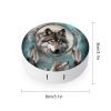VHPVHP Contact Lenses Case Kit, Wolf Dream Catcher Contact Lens Case with Mirror,Portable Contact Box Travel Kit with Tweezers Remover for Outdoor And Office Daily Use view 2