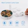 VHPVHP Contact Lenses Case Kit, Boho Floral Paisley Contact Lens Case with Mirror,Portable Contact Box Travel Kit with Tweezers Remover for Outdoor And Office Daily Use view 3
