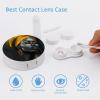 VHPVHP Contact Lenses Case Kit, African American Black Woman Beauty Abstract Contact Lens Case with Mirror,Portable Contact Box Travel Kit with Tweezers Remover for Outdoor And Office Daily Use view 3