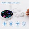 VHPVHP Contact Lenses Case Kit, Cute Cat Contact Lens Case with Mirror,Portable Contact Box Travel Kit with Tweezers Remover for Outdoor And Office Daily Use view 3