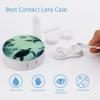 VHPVHP Contact Lenses Case Kit, Turtle Contact Lens Case with Mirror,Portable Contact Box Travel Kit with Tweezers Remover for Outdoor And Office Daily Use view 3