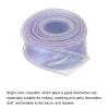 MECCANIXITY 1 1/2" Wide Sparkly Sheer Wired Organza Ribbon Pastel Shimmer Iridescent Chiffon Ribbons 10 Yard Lavender Purple for Gift Wrapping Bouquet Wedding Bows view 3
