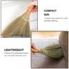2pcs Natural Grass Asian Duster Whisk Broom Dustpan Brush Wooden Handmade Thai Sweeper Soft Straw Broom Cleaning Broomstick for Dusting Sweeping Garbage view 4