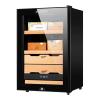 Cigar Humidor Electronic Humidor Humidity Controlled Cigar Cabinet Cedar Wood Shelf Touch Display view 1