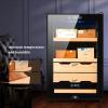 Cigar Humidor Electronic Humidor Humidity Controlled Cigar Cabinet Cedar Wood Shelf Touch Display view 2