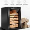 Electronic Cigar Cabinet Constant Humidity Cigar Humidor Smart Cigar Cabinet Cedar Wood Humidor Adjustable Humidity view 4