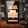 Electronic Cigar Cabinet Constant Temperature Cigar Humidor Humidity Control Cigar Cabinet Cedar Wood Shelf 60-80% Humidity Adjustment view 2