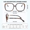 QxAiVMin Oversized Square Reading Glasses, Blue Light Blocking Big Frame Readers for Women, Large Compuer Goggle Eyeglasses view 3