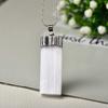 1 Natural Selenite Gypsum Pendant, Rock Mineral Specimen, Jewelry, DIY Gift, Souvenir,Selenite Silver,1pcs view 1