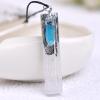 1 Natural Selenite Gypsum Pendant, Rock Mineral Specimen, Jewelry, DIY Gift, Souvenir,Sky Blue,1pcs view 1