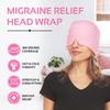 2 Pack Migraine Relief Ice Head Wrap Headache and Migraine Hat | Cold Gel Head Ice Pack with Face and Eye Mask Compress for Cooling Migraine Relief - Pink 2 Pack view 2
