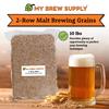 My Brew Supply 2-Row (2L) Premium Malt Beer Making Grain | Brew Your Own Pale to Slightly Dark Beer with Bulk Milled Spring Barley Grains | Grown in Western Europe | 10lb Crushed Grain view 2