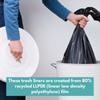 33 Gallon Black Trash Bag, 100 Bags, 1.25 Mil Thick, For Commercial Kitchen, Warehouse, Office, Janitorial, Can Liners, Large Garbage Bags view 4