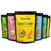 Craize Variety Pack | Sweet Corn x2, Coconut, Guava, Everything, Jalapeno Lime Crisps | Gluten Free, Vegan, Toasted Corn Crackers | 6 pack, 4 oz each view 1