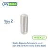 EZY DOSE Gelatin Size 2 Capsules, Empty Gel Capsule for Easy Compounding and Filling of Powdered Supplements, Medicine and Vitamins, Clear, 0.37 mL, 500 Count, Made in The USA view 2