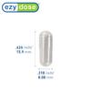 EZY DOSE Gelatin Size 2 Capsules, Empty Gel Capsule for Easy Compounding and Filling of Powdered Supplements, Medicine and Vitamins, Clear, 0.37 mL, 500 Count, Made in The USA view 3