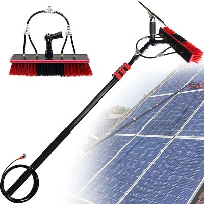 GEHPYYDS 3.6-11m Window Cleaning Pole/Water Fed Telescopic Brush/Extendable Cleaner Conservatory Roof for Cleaning Photovoltaic and Solar Panels and Other Cleaning Activities,12FT/3.6M