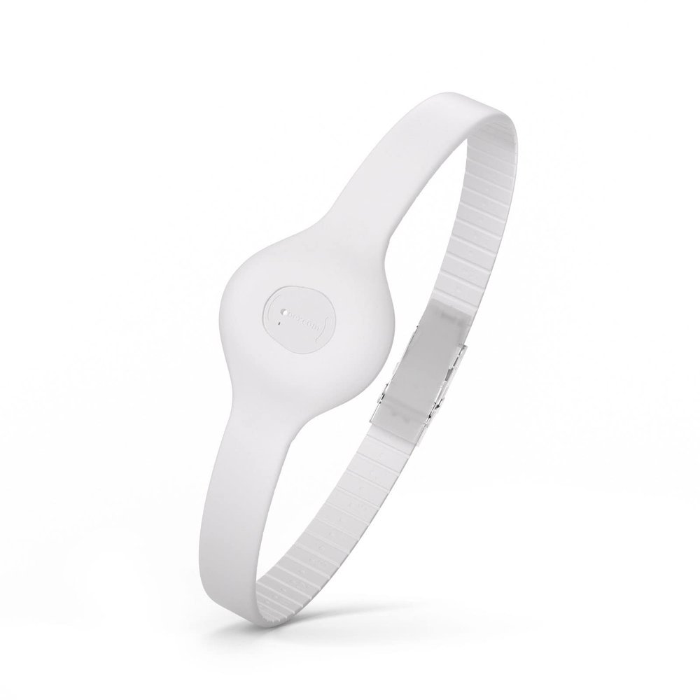Divoti Sensor Cover Armband for Dexcom G7 | Adjustable, Trim-to-Fit CGM Holder | Adhesive-Free, Hypoallergenic Silicone | Secure, Comfortable Fit for Active Daily Wear & All Arm Sizes- White