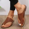 WCXTY Hallux Valgus Womens Beach Sandals,Spring Casual Big Toe Foot Correction Slippers,Summer Lightweight Non-Slip Orthopedic Bunion Flip Flops,for Walking/Outdoor Travel (Color : Brown, Size : 6) view 3