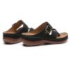 WCXTY Summer Womens Wedge Beach Sandals,Casual Comfy Hallux Valgus Flip Flops for Women,Stylish Clip Toe Orthopedic Corrector Slippers,for Plantar Fasciitis/Bunion (Color : Black, Size : 8.5) view 3