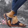WCXTY Bunion Corrector Sandals,Retro Lightweight Plantar Fasciitis Slippers Womens,Comfortable Orthopedic Wedge Flip Flops,for Hallux Valgus/Arch of Foot (Color : Blue, Size : 5) view 2