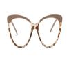 URISMO Stylish Cat Eye Reading Glasses, Cute Cateye Blue Light Blocking Computer Goggle Readers, Anti Eye Strain Eyeglasses (Color : Tortoiseshell, Size : +350) view 2