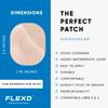 Flexd - Freestyle Waterproof Sensor Covers for Libre 2 & 3 - (30 Pcs) - Libre 3 Sensor Covers - CGM Adhesive Patches - Without Adhesive in The Center - (Oval - 2 Layers - Tan) view 3