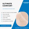 Flexd - Freestyle Waterproof Sensor Covers for Libre 2 & 3 - (30 Pcs) - Libre 3 Sensor Covers - CGM Adhesive Patches - Without Adhesive in The Center - (Oval - 2 Layers - Tan) view 4
