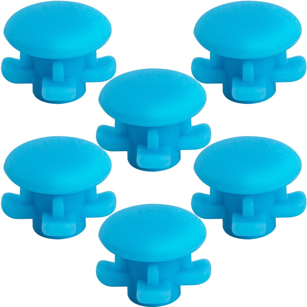 6 Pcs Replacement Part Reservoir Tank Valve Rubber Gasket, Blue Washer Reservoir Plug Compatible with Waterpik Water Flossers WP900, WP112, WP250, WP300, Ultra, Nano, Traveler, VAVA, H2o (Blue)