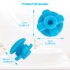 6 Pcs Replacement Part Reservoir Tank Valve Rubber Gasket, Blue Washer Reservoir Plug Compatible with Waterpik Water Flossers WP900, WP112, WP250, WP300, Ultra, Nano, Traveler, VAVA, H2o (Blue) view 3