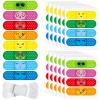 Weewooday Kids Adhesive Bandages Bulk 8 Styles Cute Cartoon Bandages Colorful Expression Flexible Strips Waterproof Bandages for Girls Boys Children Toddlers Scrapes Burns Comfortable Protection Care view 1