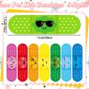 Weewooday Kids Adhesive Bandages Bulk 8 Styles Cute Cartoon Bandages Colorful Expression Flexible Strips Waterproof Bandages for Girls Boys Children Toddlers Scrapes Burns Comfortable Protection Care view 2
