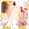 Weewooday Kids Adhesive Bandages Bulk 8 Styles Cute Cartoon Bandages Colorful Expression Flexible Strips Waterproof Bandages for Girls Boys Children Toddlers Scrapes Burns Comfortable Protection Care view 4