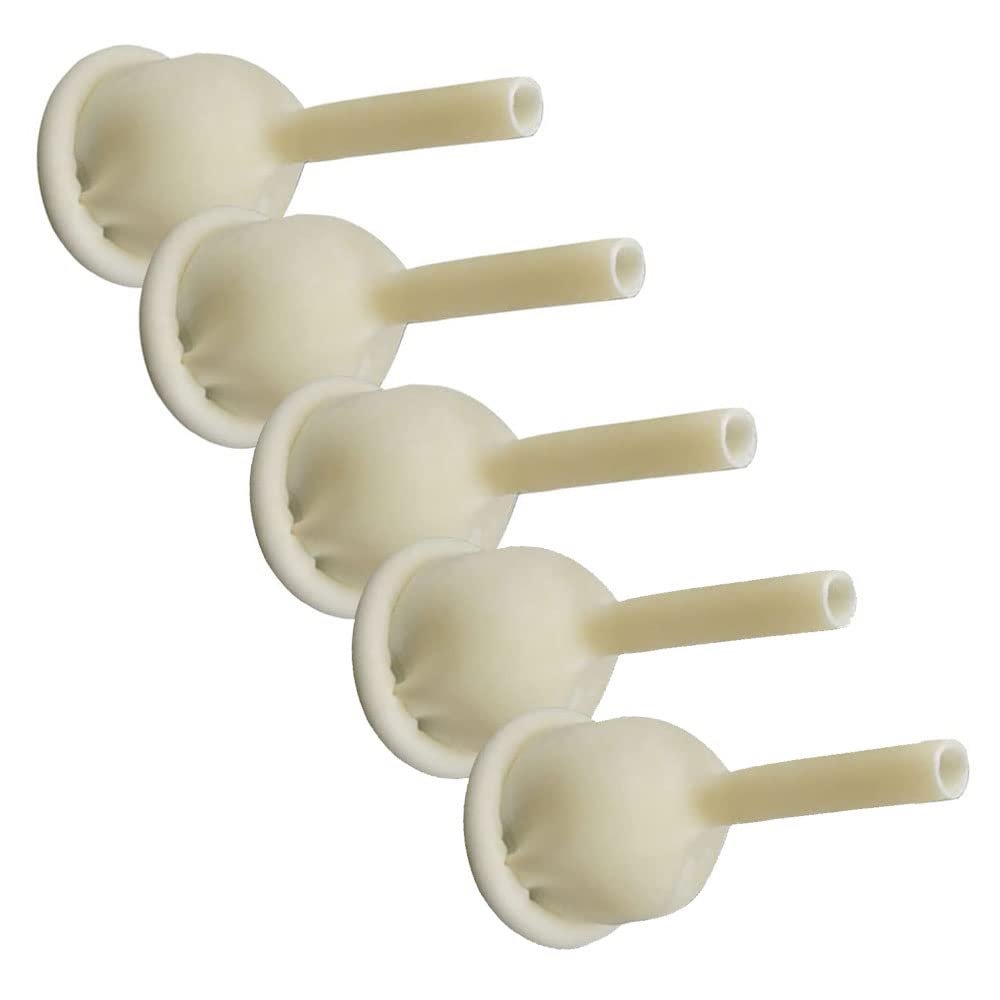 50 Pack Urinal Bag Male External Catheter Self Adhering Male External Condom Catheter Soft Latex (25mm/0.98inch)