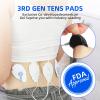 20-Pack TENS/EMS Unit Replacement Pad for More Than 30 Times Use, TEC.BEAN Latex-Free TENS Electrode Pads Set with Upgraded Self-Stick Performance, Compatible with MEDVICE,Belifu EMS Machine view 2