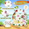 Glenmal 24 Pcs Hawaiian Aloha Party Boxes Tiki Luau Treat Goodie Candy Boxes with Handles - Tropical Themed Summer Party Supplies(Aloha) view 3