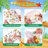 Glenmal 24 Pcs Hawaiian Aloha Party Boxes Tiki Luau Treat Goodie Candy Boxes with Handles - Tropical Themed Summer Party Supplies(Aloha) view 4