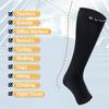 EVOPLECI 20-30mmhg Black Compression Socks for Women Nursing and Man Tight Stockings Support Socks for Women Compression Varicose Veins,Running,Nursing,Athletic Sports (BLACK M) view 4